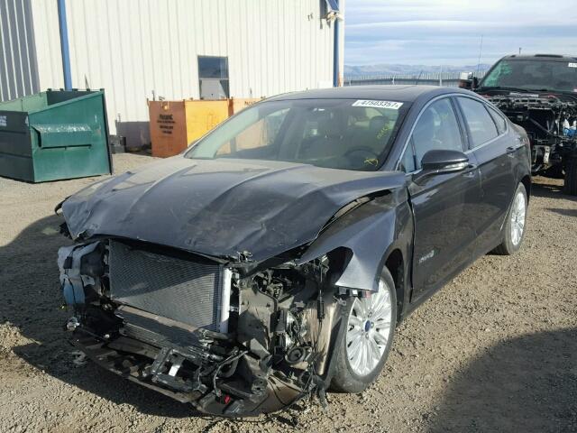 3FA6P0LU9FR172322 - 2015 FORD FUSION SE CHARCOAL photo 2