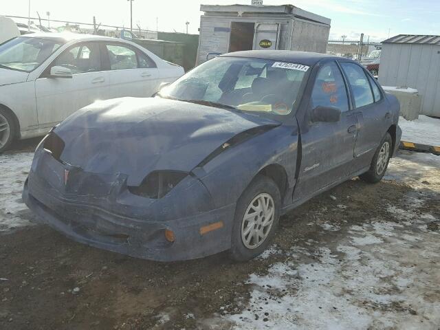 3G2JB52472S132913 - 2002 PONTIAC SUNFIRE SE BLUE photo 2