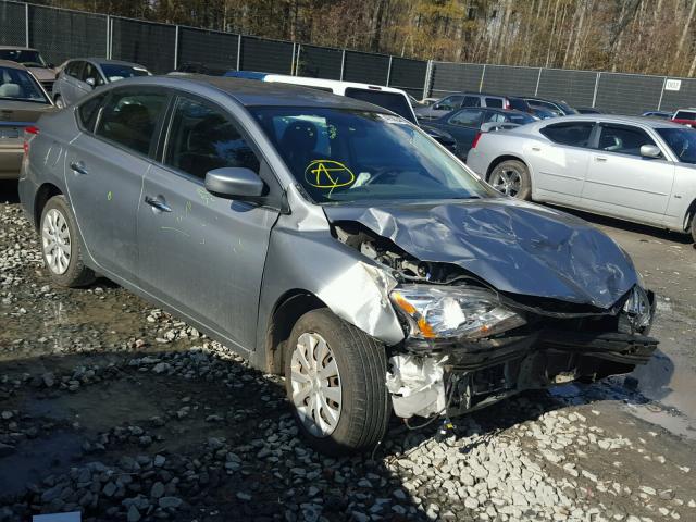 3N1AB7AP0DL672350 - 2013 NISSAN SENTRA S GRAY photo 1