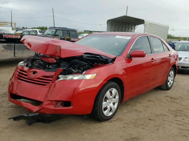 4T1BE46K08U261073 - 2008 TOYOTA CAMRY CE RED photo 2