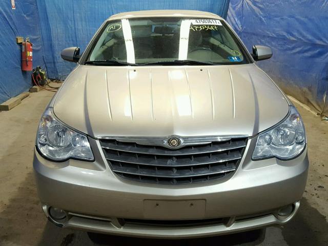 1C3LC55R48N662918 - 2008 CHRYSLER SEBRING TO TAN photo 9