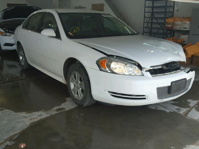 2G1WF5E38D1137263 - 2013 CHEVROLET IMPALA LS WHITE photo 1