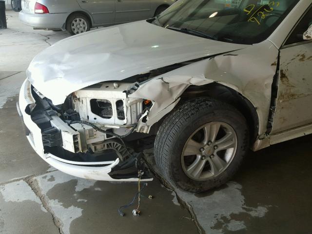 2G1WF5E38D1137263 - 2013 CHEVROLET IMPALA LS WHITE photo 9