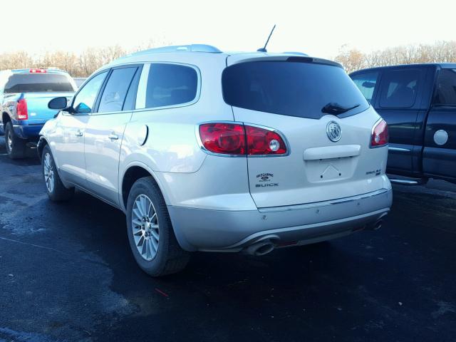 5GAEV23D19J206258 - 2009 BUICK ENCLAVE CX WHITE photo 3