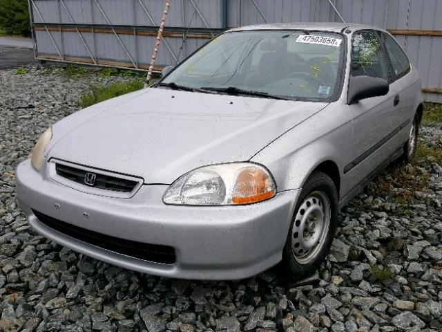 2HGEJ6321VH005795 - 1997 HONDA CIVIC CX GRAY photo 2