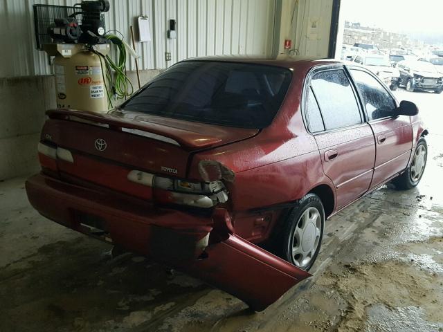 1NXBB02E9TZ429769 - 1996 TOYOTA COROLLA DX MAROON photo 4