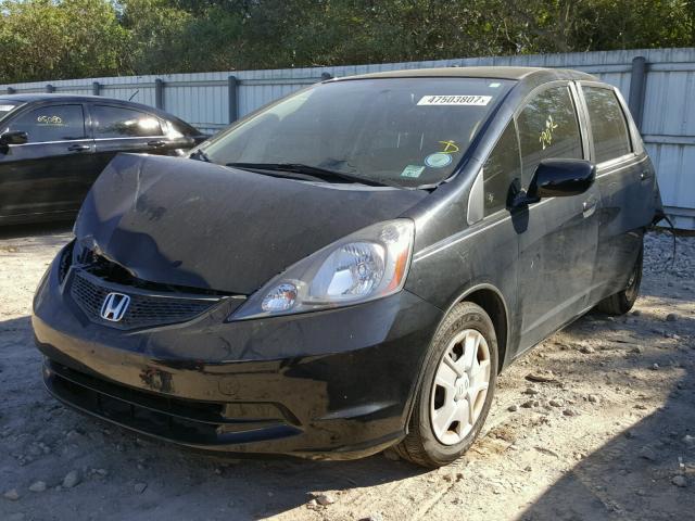 JHMGE8H33DC083097 - 2013 HONDA FIT BLACK photo 2