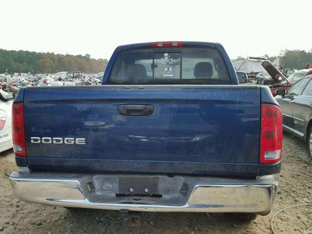 1D7HA16N62J212753 - 2002 DODGE RAM 1500 BLUE photo 6