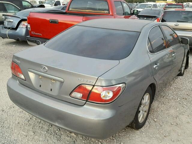 JTHBA30G045026285 - 2004 LEXUS ES 330 GRAY photo 4