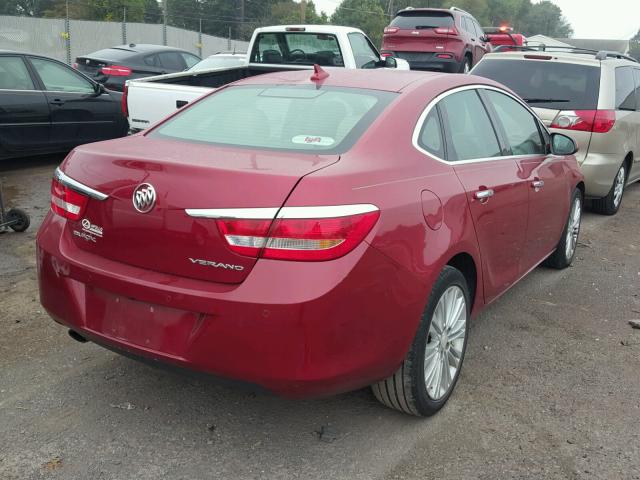 1G4PR5SK2D4181581 - 2013 BUICK VERANO CON MAROON photo 4