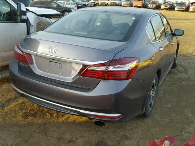 1HGCR2F3XGA148825 - 2016 HONDA ACCORD LX SILVER photo 4