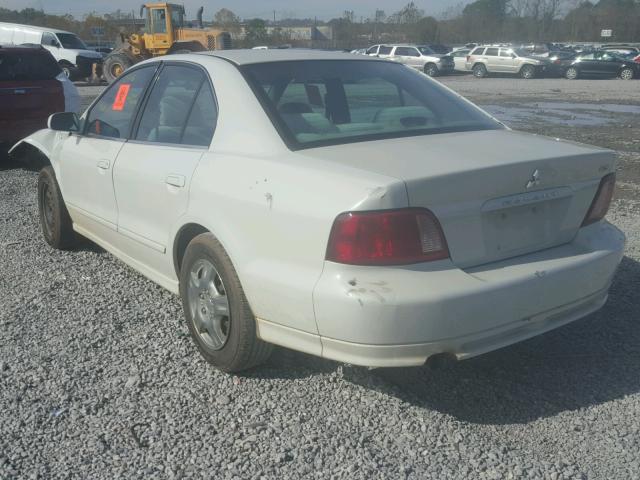 4A3AA46G13E174435 - 2003 MITSUBISHI GALANT ES WHITE photo 3