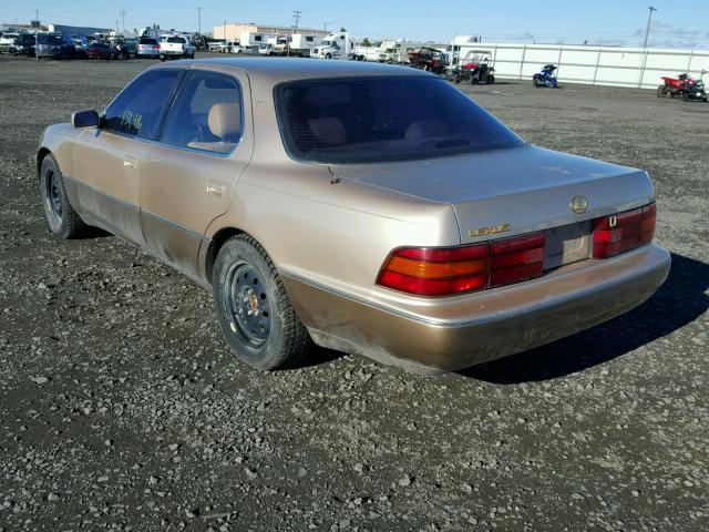 JT8UF11E2P0167033 - 1993 LEXUS LS 400 GOLD photo 3