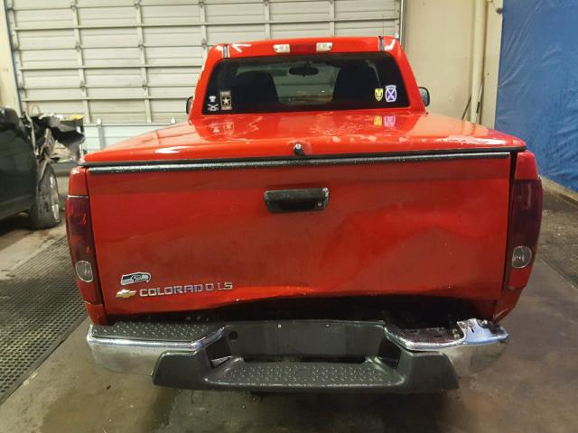 1GCCS146848108448 - 2004 CHEVROLET COLORADO RED photo 6