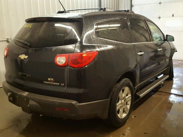 1GNKVJED9CJ106030 - 2012 CHEVROLET TRAVERSE L BLACK photo 4