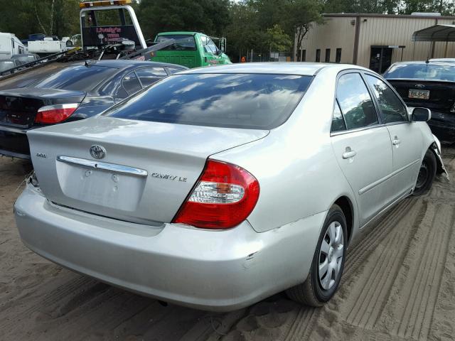 4T1BE30K53U159134 - 2003 TOYOTA CAMRY LE ვერცხლისფერი ფოტო 4