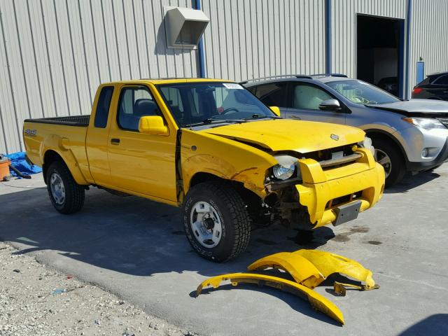 1N6MD26Y51C375040 - 2001 NISSAN FRONTIER K YELLOW photo 1