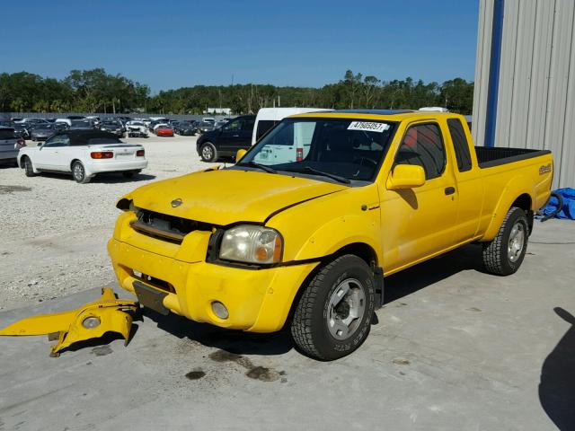 1N6MD26Y51C375040 - 2001 NISSAN FRONTIER K YELLOW photo 2