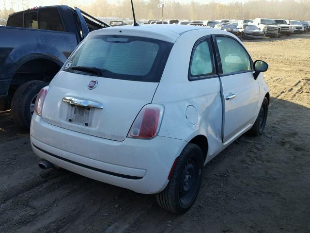 3C3CFFAR9ET291558 - 2014 FIAT 500 POP WHITE photo 4