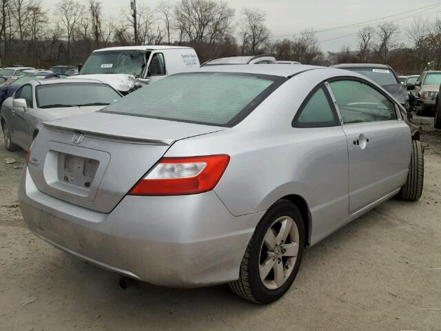 2HGFG12827H504765 - 2007 HONDA CIVIC EX SILVER photo 4