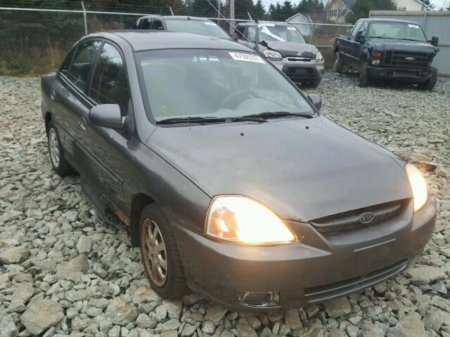 KNADC125346290368 - 2004 KIA RIO GRAY photo 1