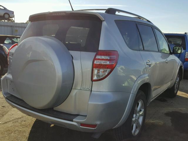 2T3DK4DV7AW027525 - 2010 TOYOTA RAV4 LIMIT SILVER photo 4