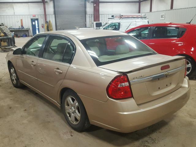 1G1ZU54875F201691 - 2005 CHEVROLET MALIBU LT TAN photo 3