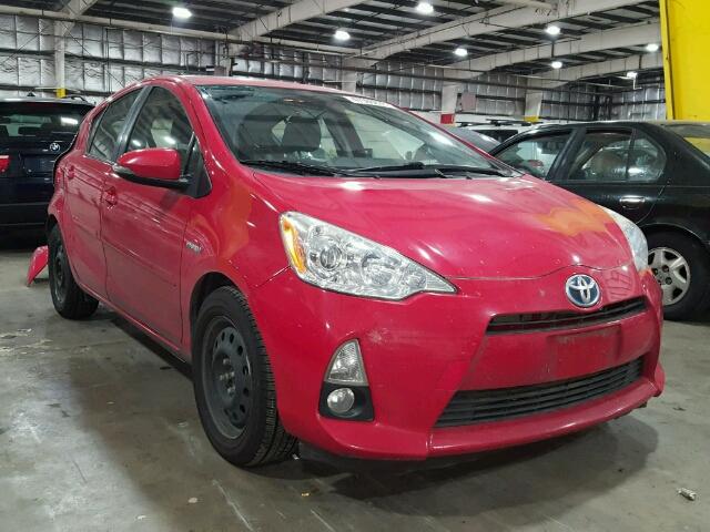 JTDKDTB39D1049039 - 2013 TOYOTA PRIUS C RED photo 1