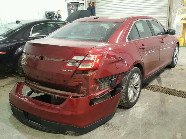 1FAHP2F82DG218290 - 2013 FORD TAURUS LIM BURGUNDY photo 4