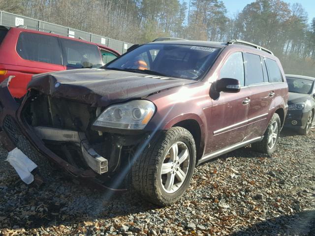 4JGBF71EX7A172482 - 2007 MERCEDES-BENZ GL 450 4MA MAROON photo 2