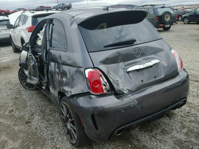 3C3CFFFH0FT528245 - 2015 FIAT 500 ABARTH GRAY photo 3