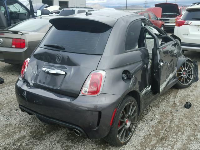 3C3CFFFH0FT528245 - 2015 FIAT 500 ABARTH GRAY photo 4