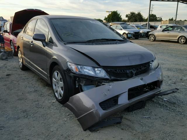 2HGFA1F59AH587040 - 2010 HONDA CIVIC LX GRAY photo 1