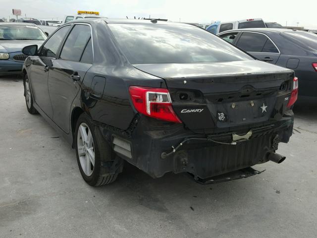 4T1BF1FK1CU137463 - 2012 TOYOTA CAMRY BASE BLACK photo 3