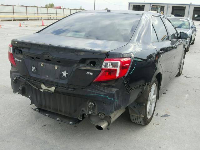 4T1BF1FK1CU137463 - 2012 TOYOTA CAMRY BASE BLACK photo 4