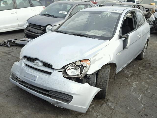 KMHCM3ACXAU171582 - 2010 HYUNDAI ACCENT BLU SILVER photo 2