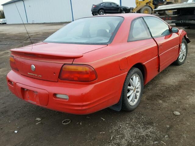 4C3AU52N3XE107879 - 1999 CHRYSLER SEBRING LX RED photo 4