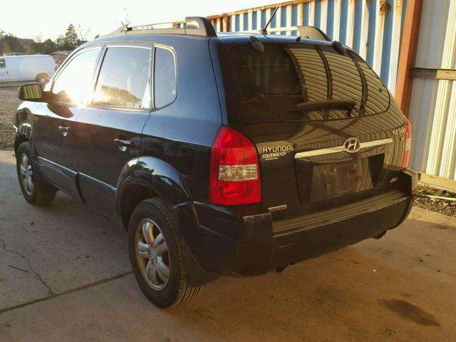 KM8JN72D37U687214 - 2007 HYUNDAI TUCSON SE BLACK photo 3