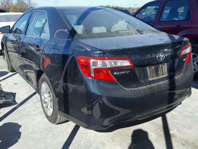 4T1BF1FK8CU021600 - 2012 TOYOTA CAMRY BASE BLACK photo 3