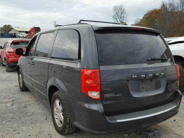 2D4RN3DG0BR696565 - 2011 DODGE GRAND CARA GRAY photo 3