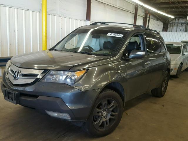 2HNYD28497H545009 - 2007 ACURA MDX TECHNO GRAY photo 2