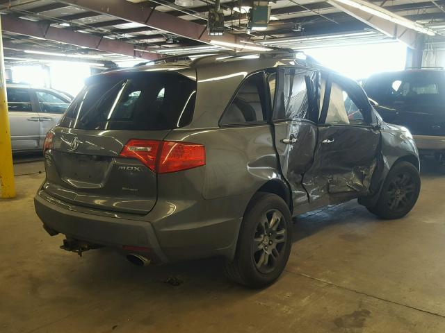 2HNYD28497H545009 - 2007 ACURA MDX TECHNO GRAY photo 4