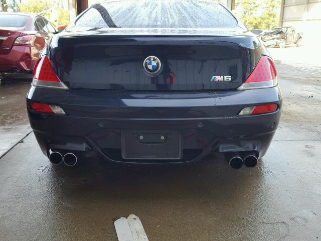 WBSEH93527B798776 - 2007 BMW M6 BLACK photo 9