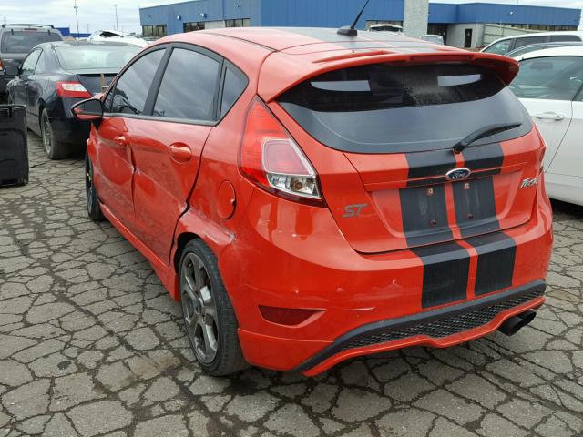 3FADP4GX7FM166633 - 2015 FORD FIESTA ST RED photo 3