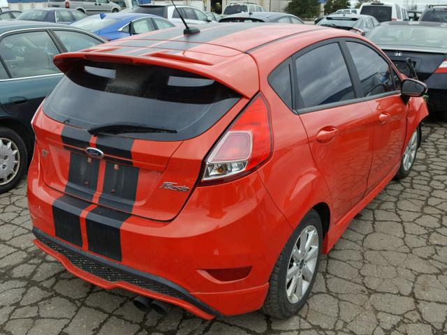 3FADP4GX7FM166633 - 2015 FORD FIESTA ST RED photo 4