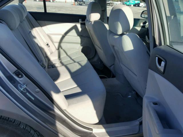 5NPET46C78H394651 - 2008 HYUNDAI SONATA GLS GRAY photo 6