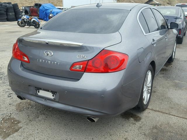 JN1CV6ARXCM978200 - 2012 INFINITI G37 GRAY photo 4