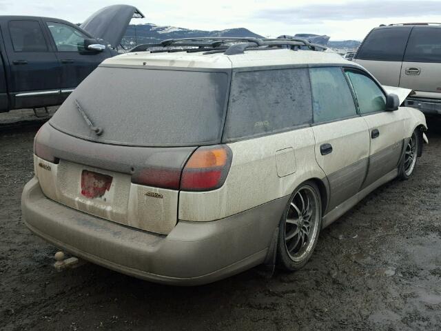 4S3BH675737631801 - 2003 SUBARU LEGACY OUT WHITE photo 4