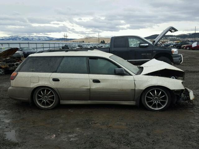 4S3BH675737631801 - 2003 SUBARU LEGACY OUT WHITE photo 9