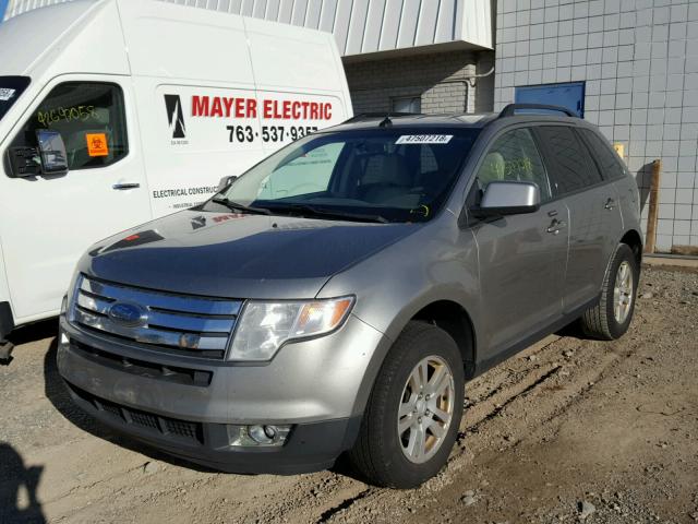 2FMDK38C48BA51227 - 2008 FORD EDGE SEL SILVER photo 2